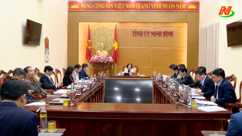 Hội nghị Ban Thường vụ Tỉnh ủy