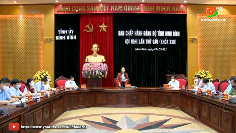 Hội nghị lần thứ s&aacute;u, BCH Đảng bộ tỉnh kh&oacute;a XXII
