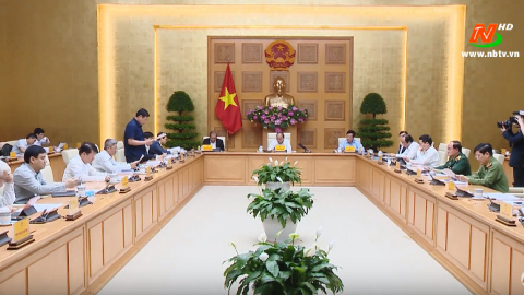 Họp thường trực ch&iacute;nh phủ về ph&ograve;ng, chống Covid-19
