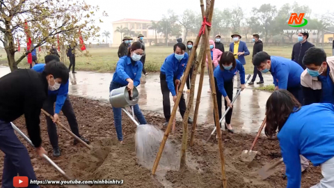 Huyện đo&agrave;n Y&ecirc;n Kh&aacute;nh ra qu&acirc;n hưởng ứng th&aacute;ng thanh ni&ecirc;n năm 2021