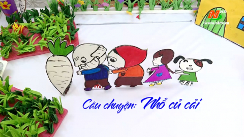 Truyện ngụ ng&ocirc;n: "Nhổ củ cải" 