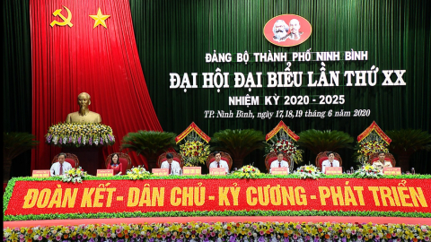Khai mạc Đại hội đại biểu Đảng bộ th&agrave;nh phố Ninh B&igrave;nh lần thứ XX, nhiệm kỳ 2020 - 2025