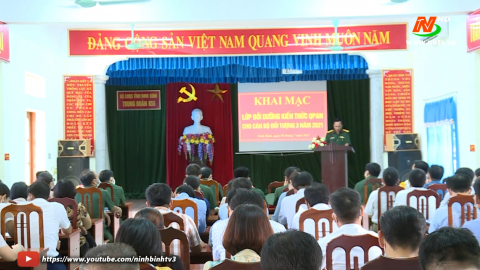 Khai mạc lớp bồi dưỡng kiến thức Quốc ph&ograve;ng v&agrave; An ninh