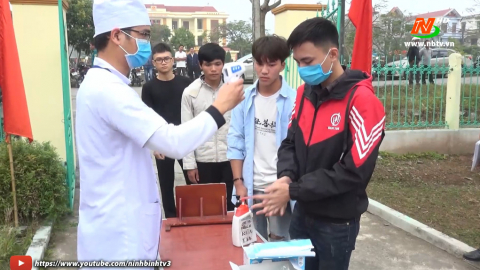 Kiểm tra c&ocirc;ng t&aacute;c kh&aacute;m tuyển nghĩa vụ qu&acirc;n sự tại huyện Kim Sơn