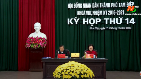 Kỳ họp thứ 14, HĐND th&agrave;nh phố Tam Điệp kh&oacute;a VIII