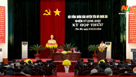 Kỳ họp thứ 17, HĐND huyện Y&ecirc;n M&ocirc; kh&oacute;a XIII