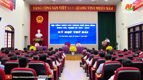 Kỳ họp thứ 2, HĐND th&agrave;nh phố Ninh B&igrave;nh kh&oacute;a XXI.