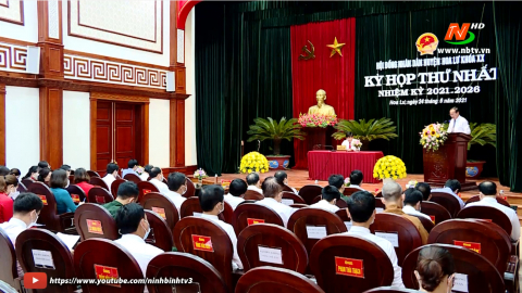 Kỳ họp thứ nhất HĐND huyện Hoa Lư kh&oacute;a XX
