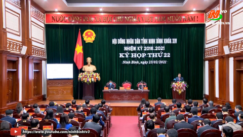 Kỳ họp thứ XXII, HĐND tỉnh Ninh B&igrave;nh Kh&oacute;a XIV