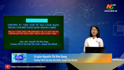 Lớp 9: B&agrave;i 24. Cuộc đấu tranh bảo vệ v&agrave; x&acirc;y dựng ch&iacute;nh quyền d&acirc;n chủ nh&acirc;n d&acirc;n (1945-1946)