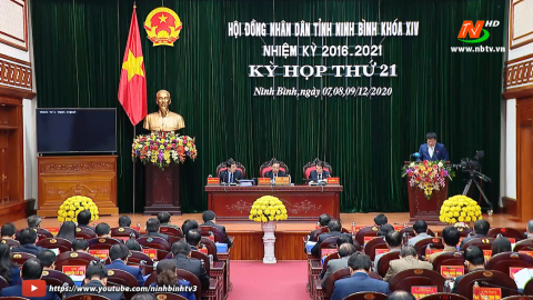 Ng&agrave;y l&agrave;m việc thứ ba v&agrave; Bế mạc Kỳ họp thứ 21, HĐND tỉnh Ninh B&igrave;nh kh&oacute;a XIV