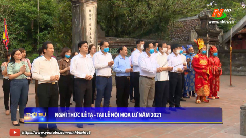 Nghi thức Lễ tạ - Tại lễ hội Hoa Lư năm 2021
