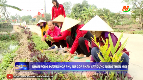Nh&acirc;n rộng đường hoa phụ nữ g&oacute;p phần x&acirc;y dựng n&ocirc;ng th&ocirc;n mới