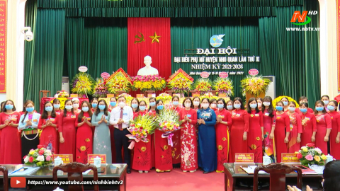 Nho Quan tổ chức th&agrave;nh c&ocirc;ng Đại hội Đại biểu Phụ nữ huyện lần thứ XI.
