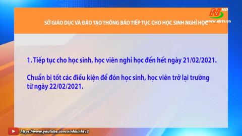 Sở gi&aacute;o dục v&agrave; đ&agrave;o tạo: th&ocirc;ng b&aacute;o tiếp tục cho học sinh nghỉ học