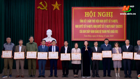 Tam Điệp tổng kết một số nghị quyết của Ban chấp h&agrave;nh Đảng bộ th&agrave;nh phố