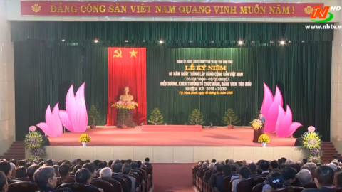Th&agrave;nh phố Ninh B&igrave;nh kỷ niệm 90 năm ng&agrave;y th&agrave;nh lập Đảng Cộng sản Việt Nam