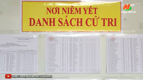 Th&agrave;nh phố Tam Điệp ho&agrave;n th&agrave;nh ni&ecirc;m yết danh s&aacute;ch cử tri
