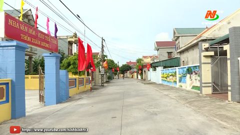 Th&ocirc;n Xu&acirc;n Dương 1 đ&oacute;n bằng c&ocirc;ng nhận n&ocirc;ng th&ocirc;n mới kiểu mẫu