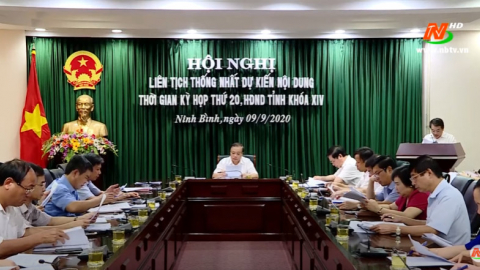 Thống nhất dự kiến nội dung, thời gian Kỳ họp thứ 20, HĐND tỉnh kh&oacute;a XIV