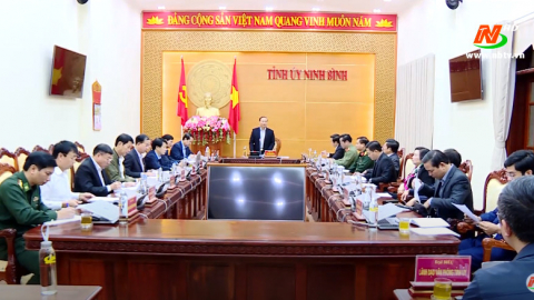 Thường trực tỉnh ủy giao ban c&ocirc;ng t&aacute;c th&aacute;ng 10