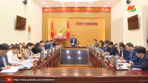 Thường trực Tỉnh ủy triển khai c&ocirc;ng t&aacute;c Qu&yacute; II/2021