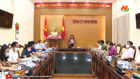 Thường trực Tỉnh ủy triển khai nhiệm vụ c&ocirc;ng t&aacute;c th&aacute;ng 9/2021