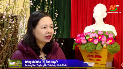 Th&agrave;nh phố Ninh B&igrave;nh x&acirc;y dựng c&aacute;c c&ocirc;ng tr&igrave;nh ch&agrave;o mừng ĐH Đảng