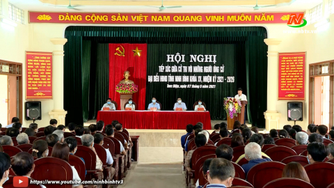 Ứng cử vi&ecirc;n đại biểu HĐND tỉnh TXCT tại đơn vị bầu cử số 3 TP. Tam Điệp